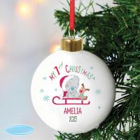 Personalised My 1st Christmas Tiny Tatty Teddy Sleigh Bauble Extra Image 1 Preview